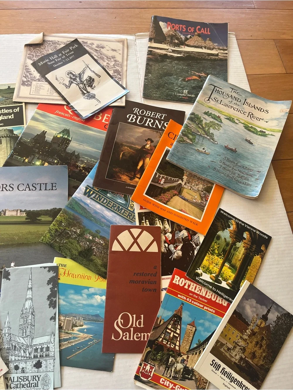 Vintage Travel ephemera Lot - Multi/Blue Collection